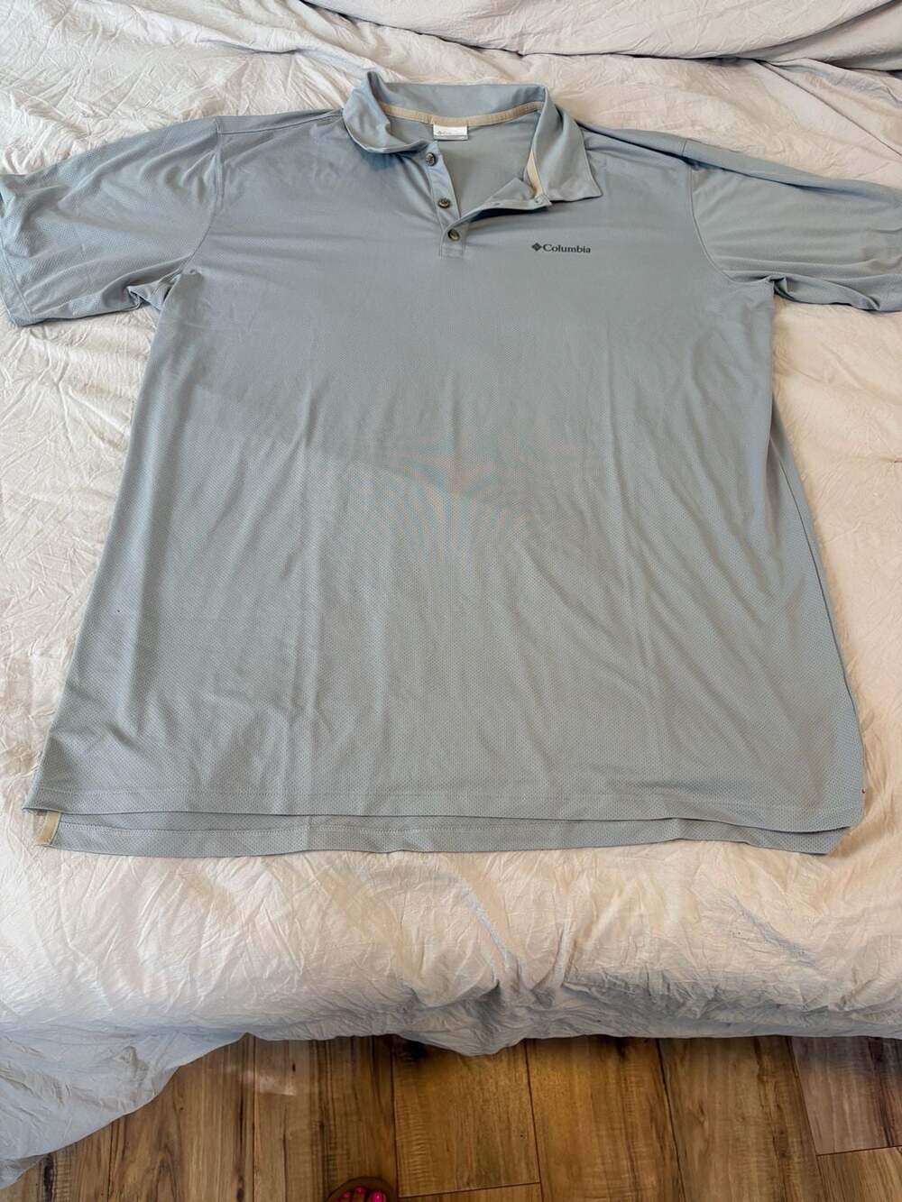 Columbia Tech Trail Utility Polo Size 2XT Grey Heather Omni-Shade